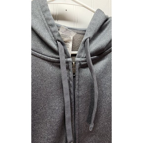 Michigan State Spartans Gray Full-Zip Hoodie With Embroidered Logo XL - Picture 4 of 11